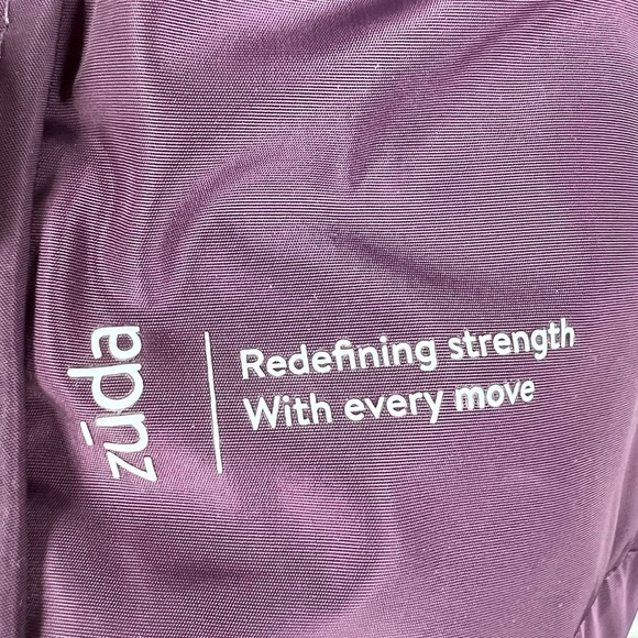 Zuda Purple Puffer Coat with waist drawstring - Picture 7 of 10